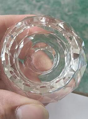 新款透明水晶蜡烛台香薰摆