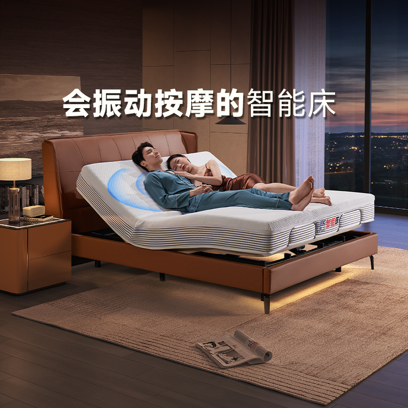 芝华仕意式轻奢双人智能床Z019