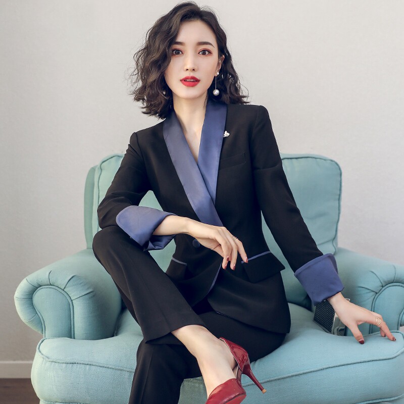 职业装正装西服女2019春季新款时尚OL修身套装西装白领工作服外套|ruв категории Женская одежда, костюм/студенты школьную форму/обмундирования, профессионального женский брючный костюм - от Buy2taobao.com для оказания профессиональной услуги покупки агента Taobao