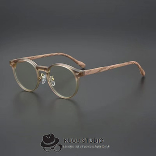 设计师磨砂方框眼镜 潮男眼镜架高街fog 灰绿色文艺范复古近视镜