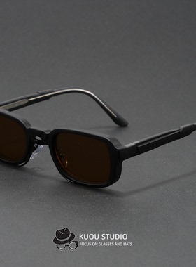 2025跨境新款丙酸插针方形太阳镜 欧美百搭简约窄框素颜穿搭墨镜