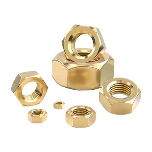 国标黄铜螺帽全铜六角螺母螺丝帽M1M2M3M4M5M6M8M10M12M16M20mm