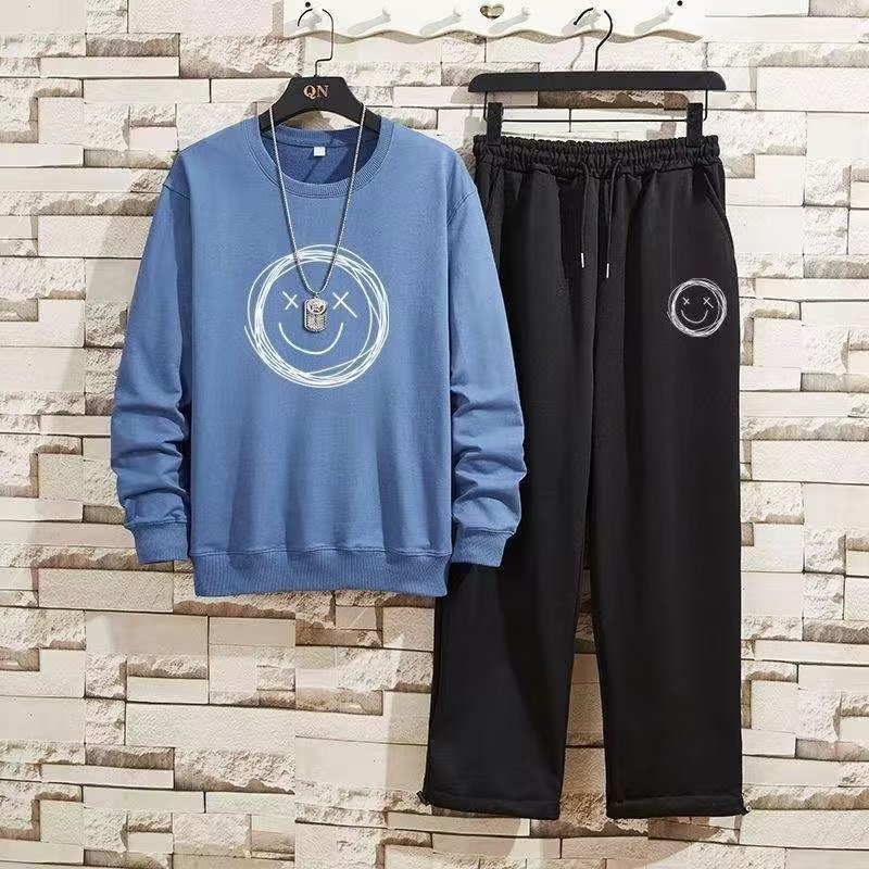 长裤秋季卫衣原宿新款ins流行百搭男休闲套装气质潮流慵懒长袖