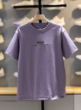李宁反伍T恤2026夏季新品男子纯棉透气短袖宽松圆领文化衫AHSW163