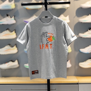 李宁儿童短袖T恤2026夏男大童针织圆领亲肤排湿宽松文化衫YHSW059