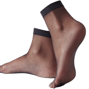 CALZEDONIA卡泽意袜女士莱卡8D超薄款黑色舒适休闲透气短袜LIZ002