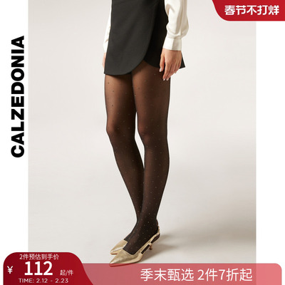 CALZEDONIA卡泽意袜女士春30D时尚派对闪葱波点丝滑丝袜MODC2177