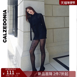 CALZEDONIA卡泽意袜女士30D时尚蝴蝶结装饰波点连裤丝袜MODC2164