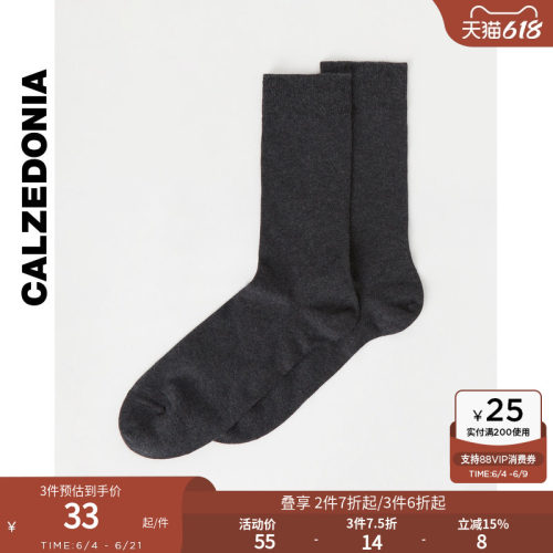 CALZEDONIA2简约棉质纯色短袜