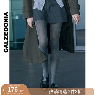 袜丝袜MIC064 CALZEDONIA卡泽意袜女士秋冬安哥拉红含羊绒保暖连裤