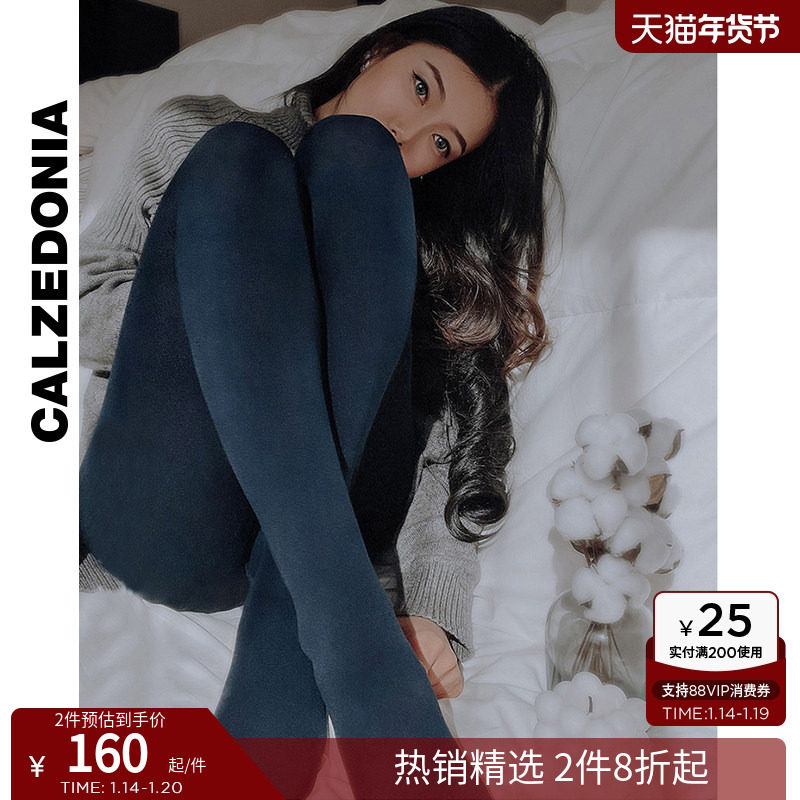 CALZEDONIA卡泽意袜秋冬光腿神器勃艮第红一体加绒连裤丝袜MIC030,女士内衣/男士内衣/家居服,连裤袜/打底袜,淘宝优惠券,粉丝福利购,淘宝优惠卷