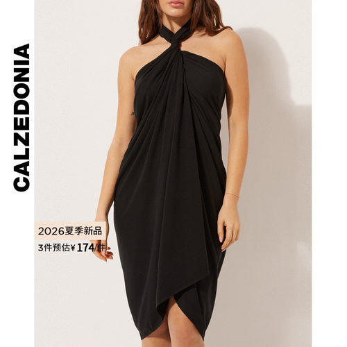 CALZEDONIA卡泽意袜26夏季新女海边度假半身罩裙泳衣裹裙0BDG114