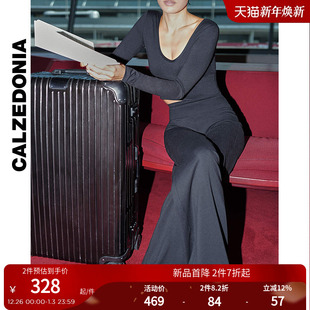 CALZEDONIA卡泽意袜女士时尚 MODP1221 休闲纯色柔软舒适直筒阔腿裤