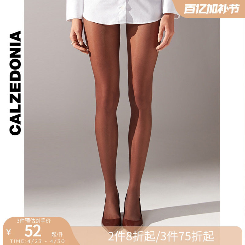 CALZEDONIA卡泽意袜40D莱卡®系列春夏女黑透肤连裤薄丝袜LIC036