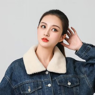 冬季假领子皮衣,夹克外套毛衣通用毛领尺寸可订做衬衫领翻领有领