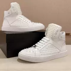 European Station 2025 Autumn Fashion Sports Men's Lace Classic Comfortable Versatile Simple Casual Lightweight High Top Shoes