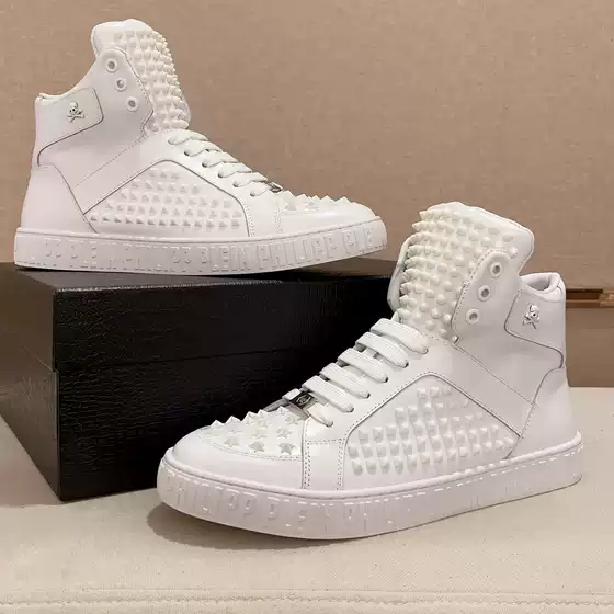 European Station 2025 Autumn Fashion Sports Men's Lace Classic Comfortable Versatile Simple Casual Lightweight High Top Shoes