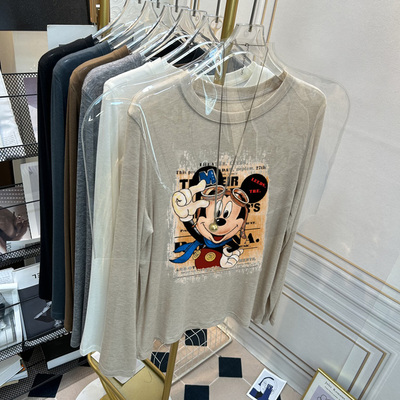 软糯圆领羊毛打底衫2025新款女士秋冬季修身爆款加绒加厚t恤内搭