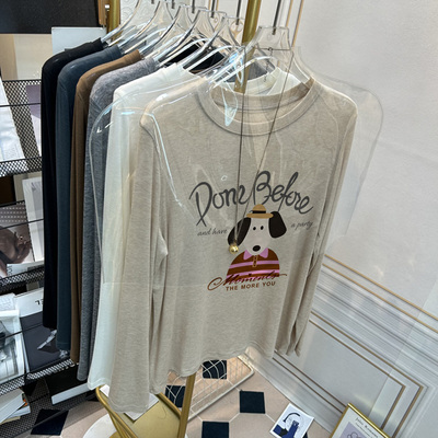 软糯圆领羊毛打底衫2025新款女士秋冬季修身爆款加绒加厚t恤内搭