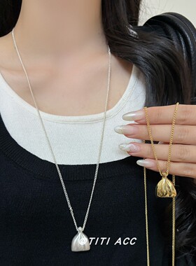 韩系ins钱袋子锦囊发财毛衣链女