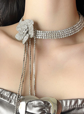 小众轻奢高级感流苏项链新娘婚礼