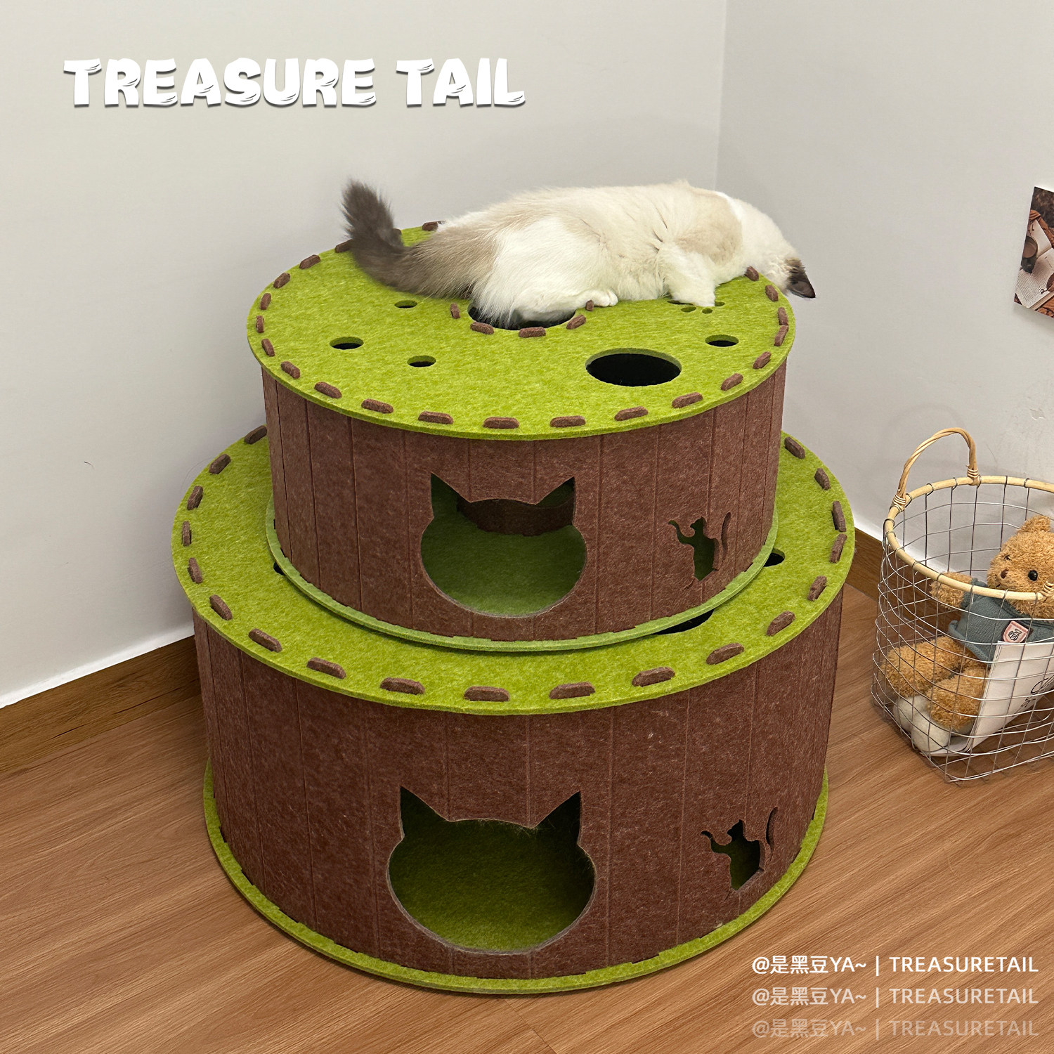TreasureTail花园隧道猫窝图片