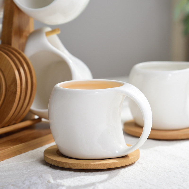 简约水具套装陶瓷咖啡杯