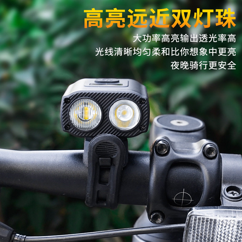 新款自行车前灯可吊装USB