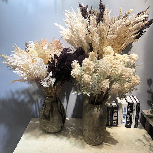 仿真植毛芦苇样板房美陈