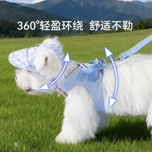 狗狗牵引绳帽子口水巾胸