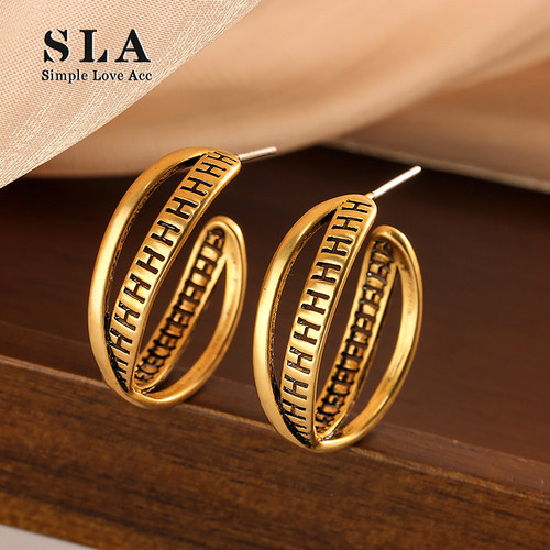 其他欧美银针女式耳环