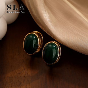 法式 Acc私家 滴釉设计师气质耳扣高级感耳环女 Love Simple