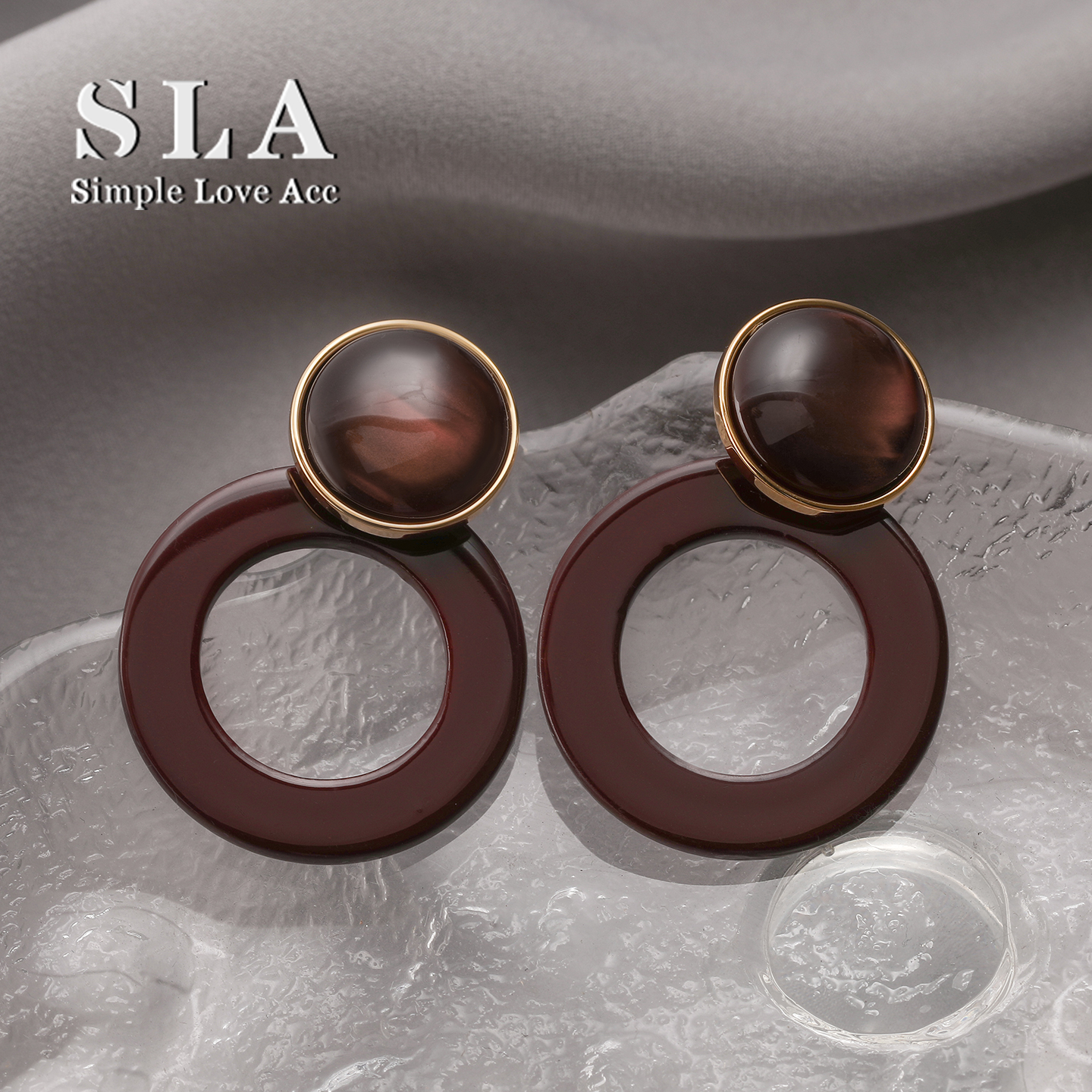 S925银针耳环女轻奢高级感耳圈