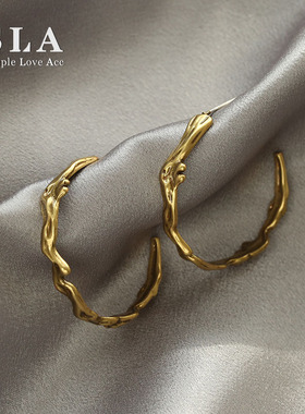 SLA私家  没有见过的耳圈 特殊个性不重样耳圈女 925银针高级