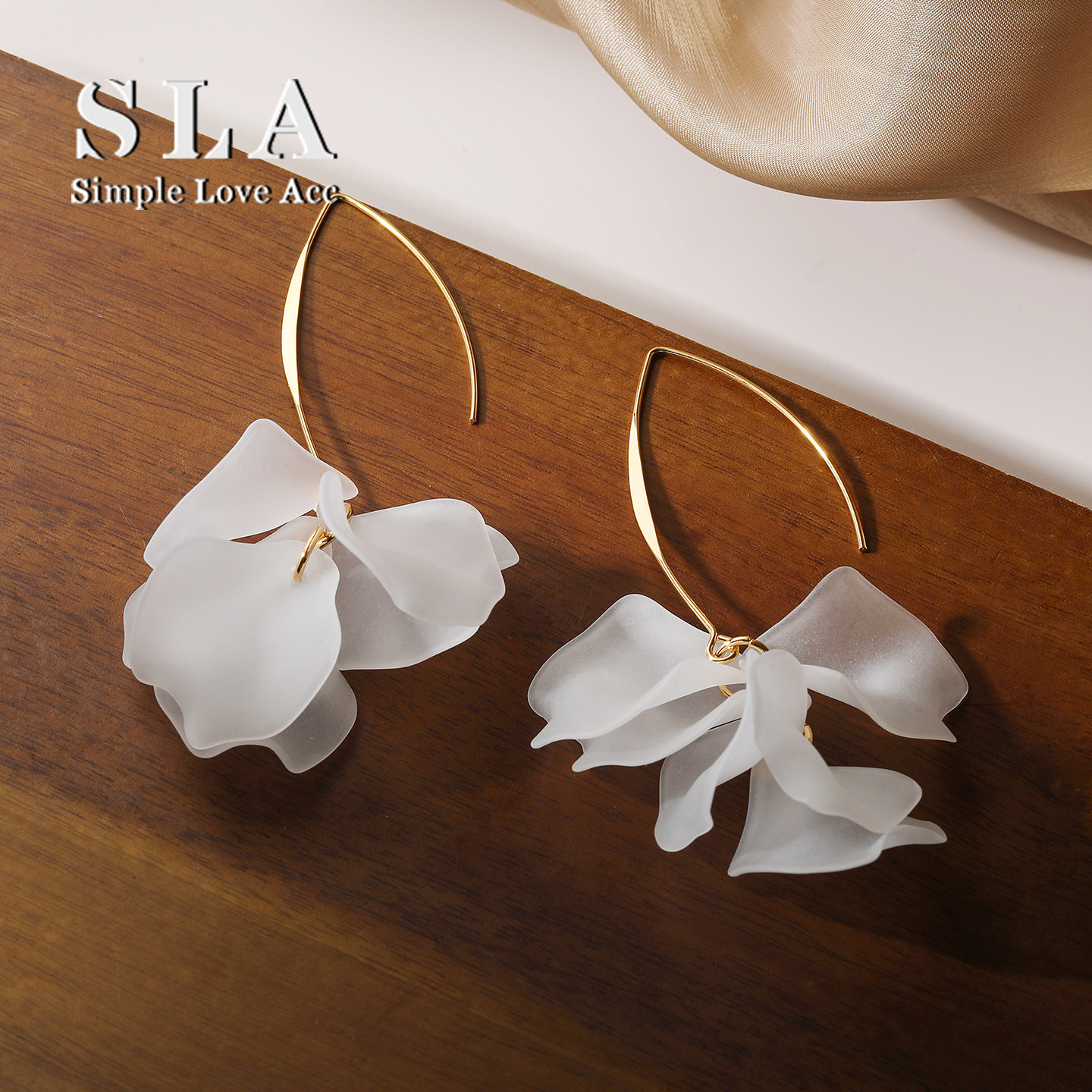Simple Love Acc私家 个性设计感长款花朵高级感法式耳环2025新款,饰品/流行首饰/时尚饰品新,耳环,淘宝优惠券,粉丝福利购,淘宝优惠卷