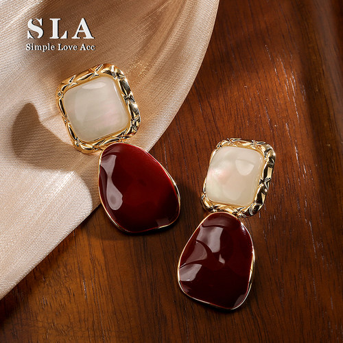 其他法式滴釉女式耳环