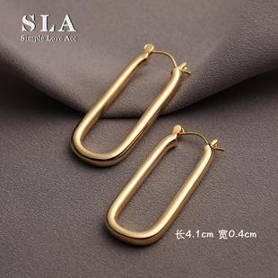 欧美夸张简约几何设计高级感原创耳环女 Acc私家 Simple Love