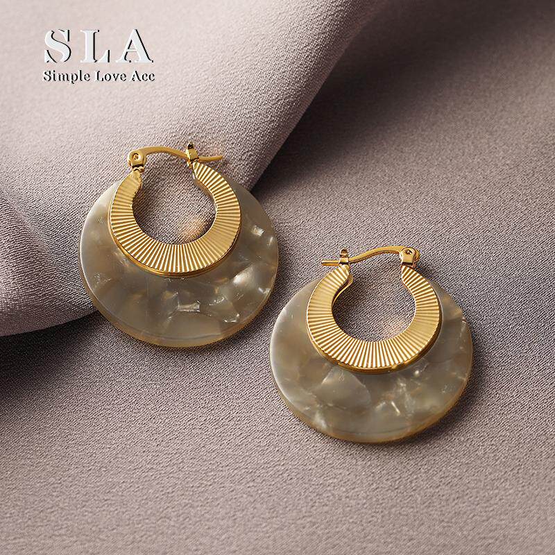 Simple Love Acc私家  法式地中海高级感个性设计轻奢复古耳环女