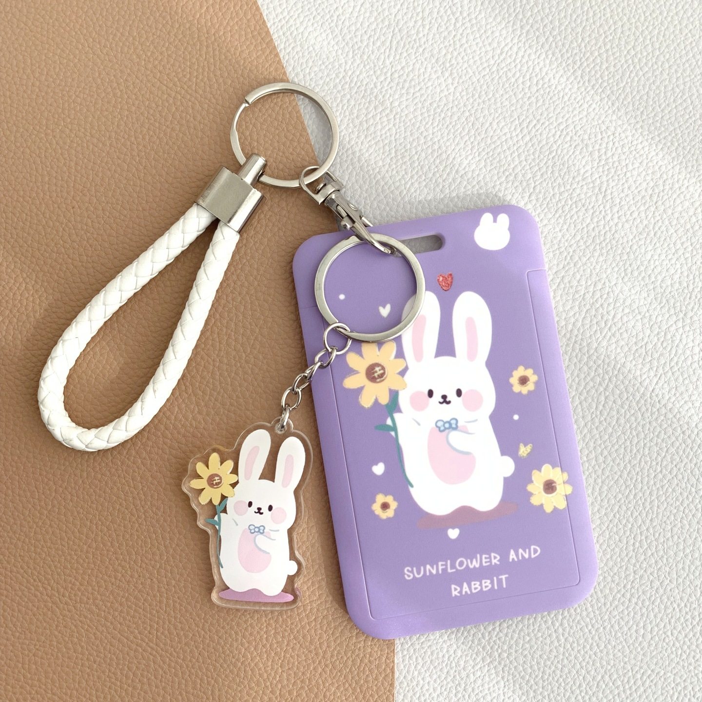 向日葵兔公交卡套饭卡厂牌保护套