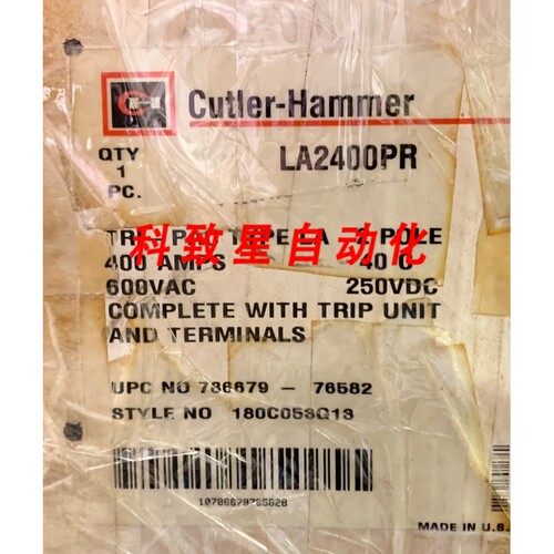 工业配件LA2400PR 2 POLE 400 AMP TYPE LA TRI PAC