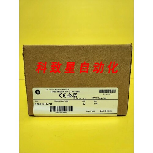 工业配件1783-ETAP1F SER A ENET/IP TAP 2-P 铜线&1-P 光