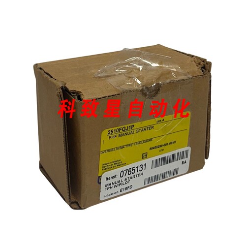 工业配件2510FGJ1P FHP 手动启动器带指示灯 1型