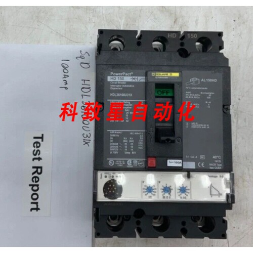 工业配件HDL36100U31X POWERPACT 断路器100A 3P 600V MICROLOGIC