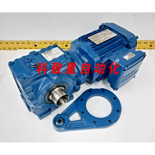工业配件0.75 HP 齿轮电机230/460V 1745/37 RPM ST47/T DRN80MK4