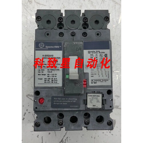 工业配件GE SEHA36AT0030 断路器30A FRAME 600V 3P SRPE30A20 PL