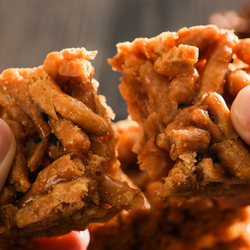 安徽铜陵特产鸡蛋散子硬脆沙琪玛萨其马馓子手工特色传统小吃包邮