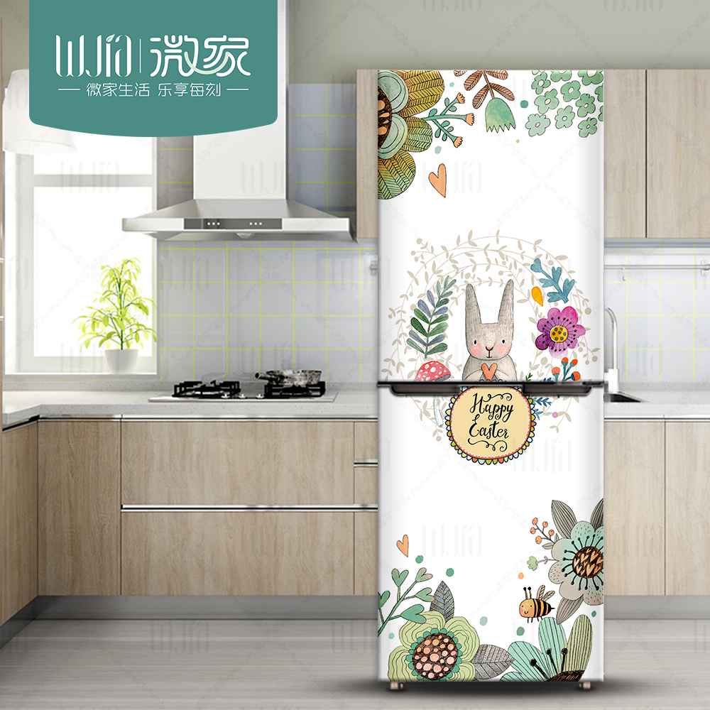 包郵田園卡通冰箱貼空調翻新防水
