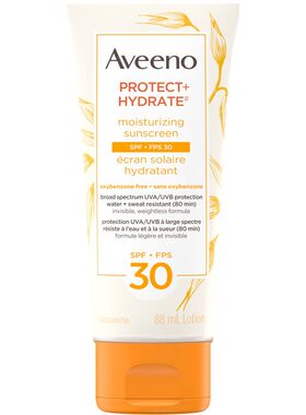 加拿大Aveeno/艾惟诺 保护和保湿面部和身体 防晒霜 SPF 30