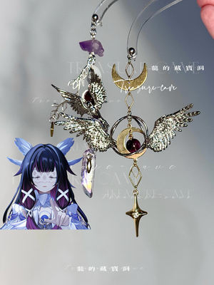 哥伦比娅·少女耳钉耳夹原神周边原创手作同人印象衍生项链挂件