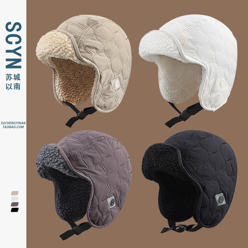 冬季女骑车头盔内胆棉帽子